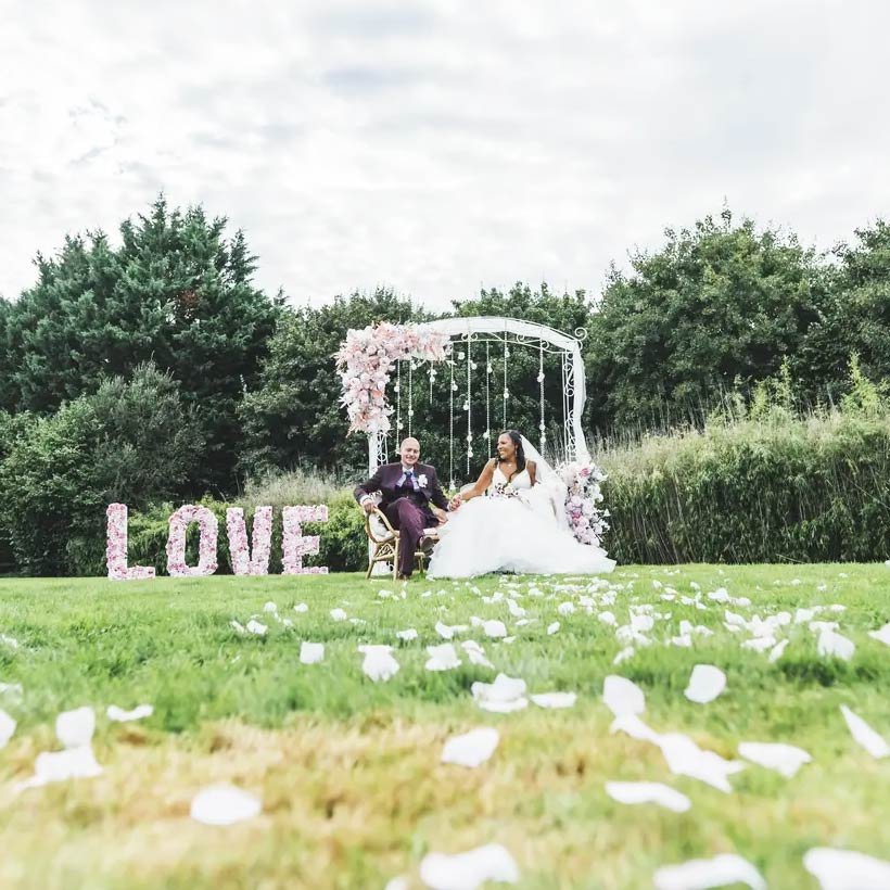 Jardin et salle de réception pour mariage 77